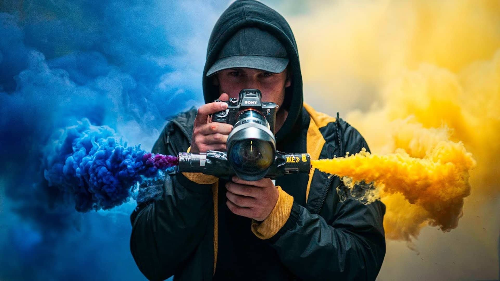 цветные дымовые шашки для фотосессии